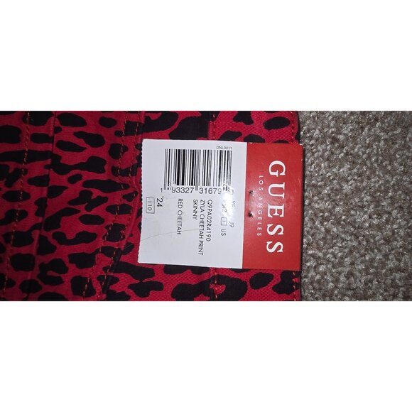 Guess Pink Leopard Print Pants - Picture 5 of 7